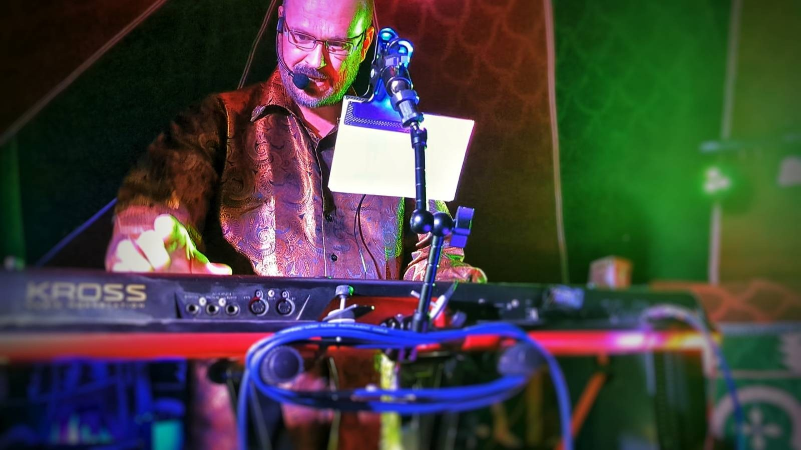 Pre behind some keyboard